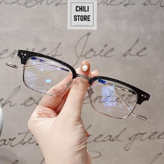 Gọng kính cận Chilistore Kính cận thời trang nam nữ cao cấp mắt vuông Havana