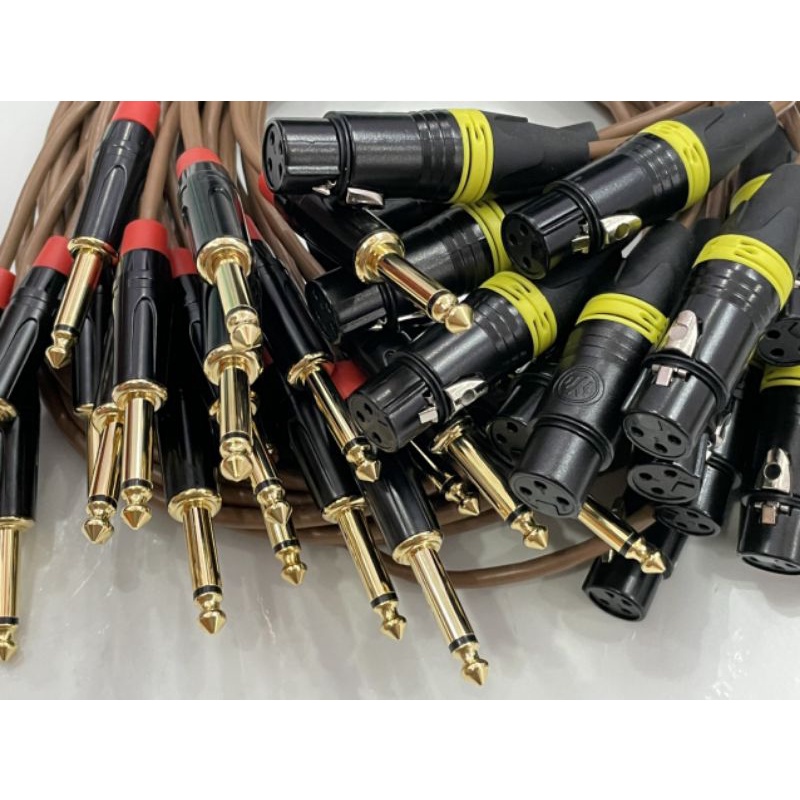Dây canon cái ra 6ly dây bãi jack chân đồng