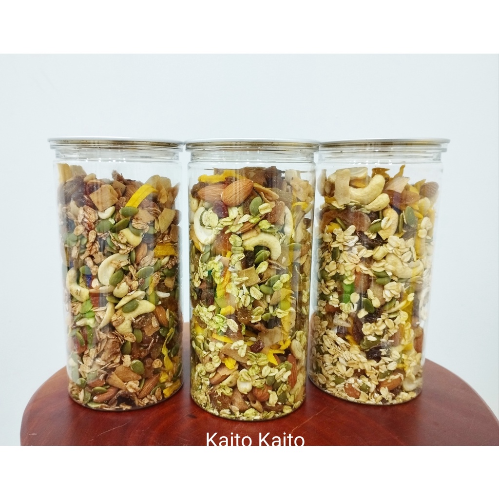 Granola Ăn Kiêng Nhiều Hạt Quả Sấy Dinh Dưỡng (tỉ lệ yến mạch 35%) [hộp 500g]