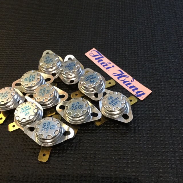 10 chiếc rơ le nhiệt KSD301-120*.125*C