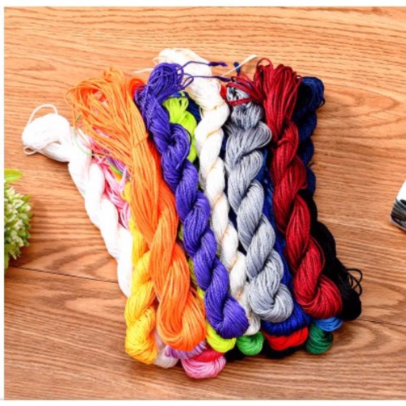 Sợi dây  dù 1mm dây ngọc tết vòng tay, dây truyền khoảng 20 mét