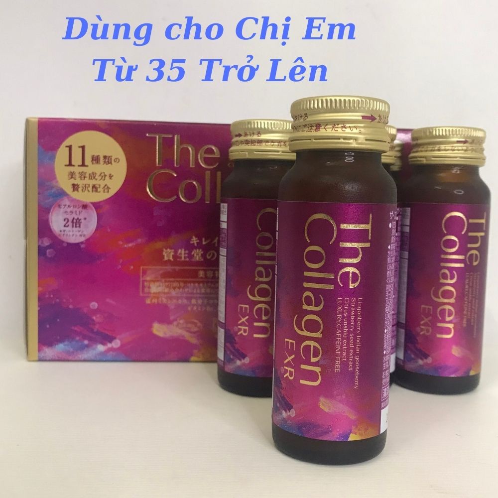 Collagen Shiseido Dạng Nước - Collagen Shiseido EXR 11. 50ml x 10 Chai.