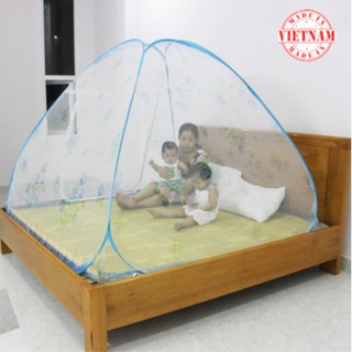 Màn Chụp Tự Bung Không Đáy Made In Vietnam| Màn Bung Không Đáy| Mùng Chụp Tự Bung