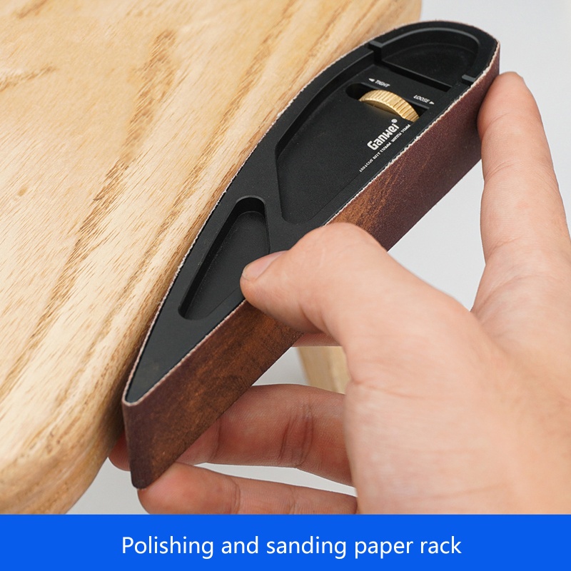 Shas Giá Đỡ Giấy Nhám Mini Cầm Tay Gọn Nhẹ Cho Đánh Bóng