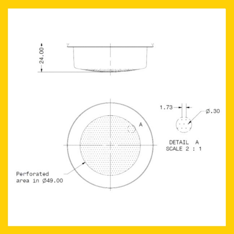 Giỏ Lọc IMS | IMS 58mm FILTER BASKET - B702TCh24E; B702TCh26E; B702TCH24.5M