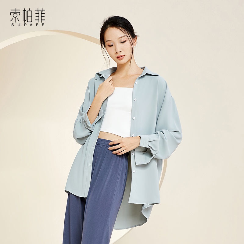 Áo Thun Tay Dài Dáng Rộng Phong Cách Mới Hiện Đại Cho Nữ Dễ Phối Đồ Hàng Ngày