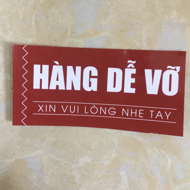 100 DECAL HÀNG DỄ VỠ 6,5CMx3CM