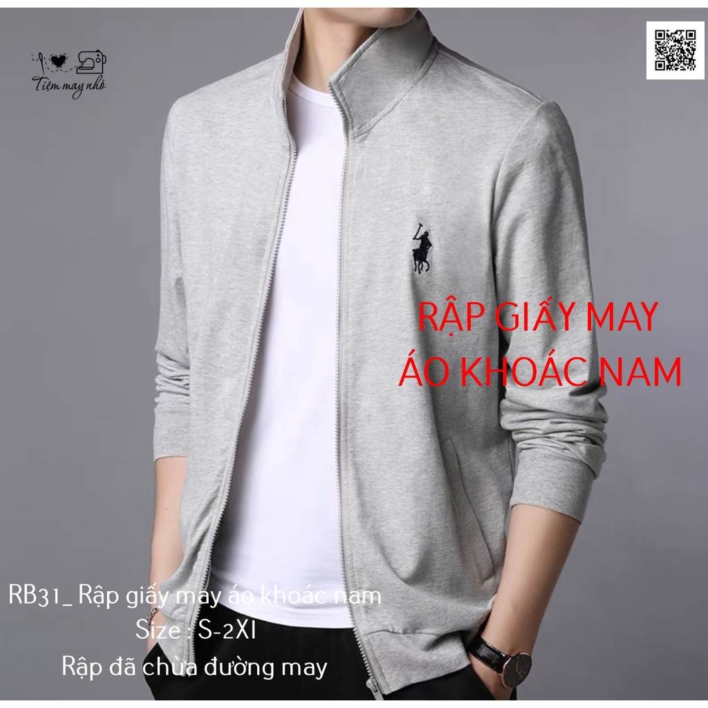 RB31_Rập giấy may áo khoác nam