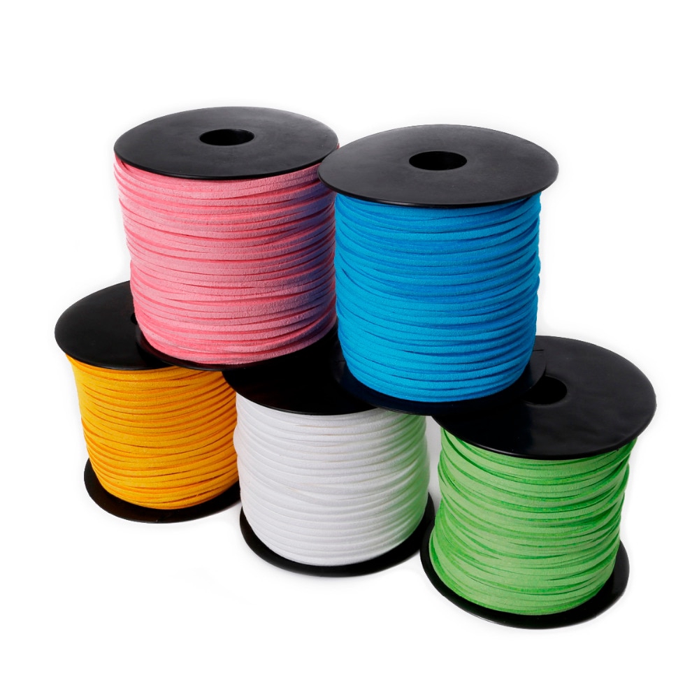 Cuộn dây da lộn kích thước 2.8mm dài 100 yard dùng làm đồ trang sức thủ công tiện lợi