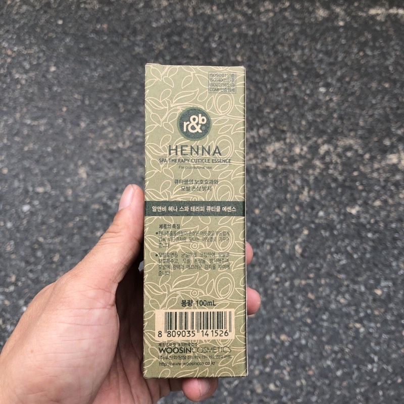 TINH DẦU DƯỠNG TÓC R&B HENNA 100ML