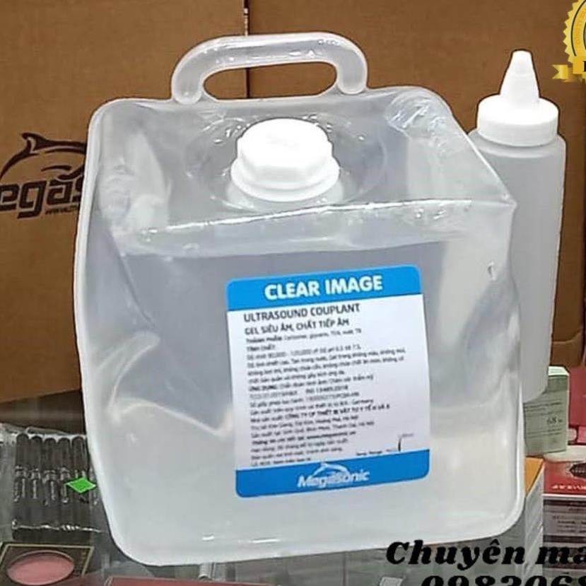 Gel Triệt Lông Megasonic Can 5 Lit Gen Dùng Triệt Lông Ức Chế Lông Gen Siêu Âm Chính Hãng.