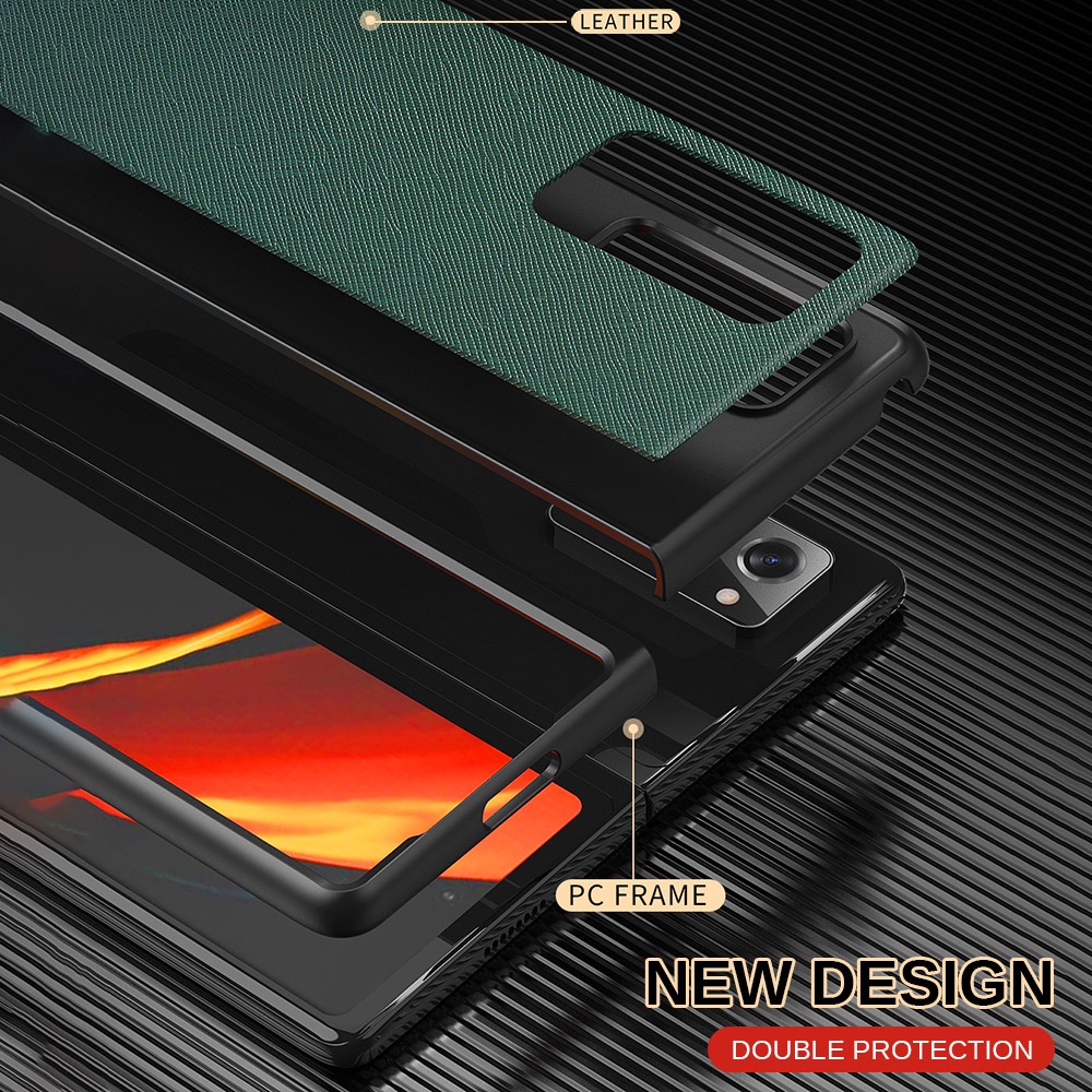 Samsung Z Fold 2 5G case cover ZFold2 5G foldable leather phone caseshockproof coque fundas