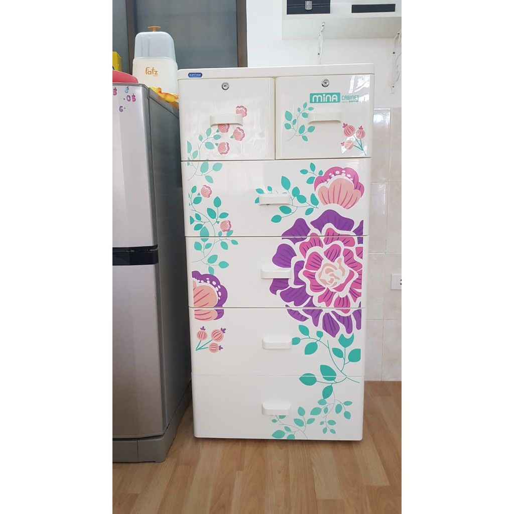 TỦ NHỰA DUY TÂN MINA 2019- 5 TẦNG-  TẶNG KÈM TỦ MINI CAO CẤP | BigBuy360 - bigbuy360.vn