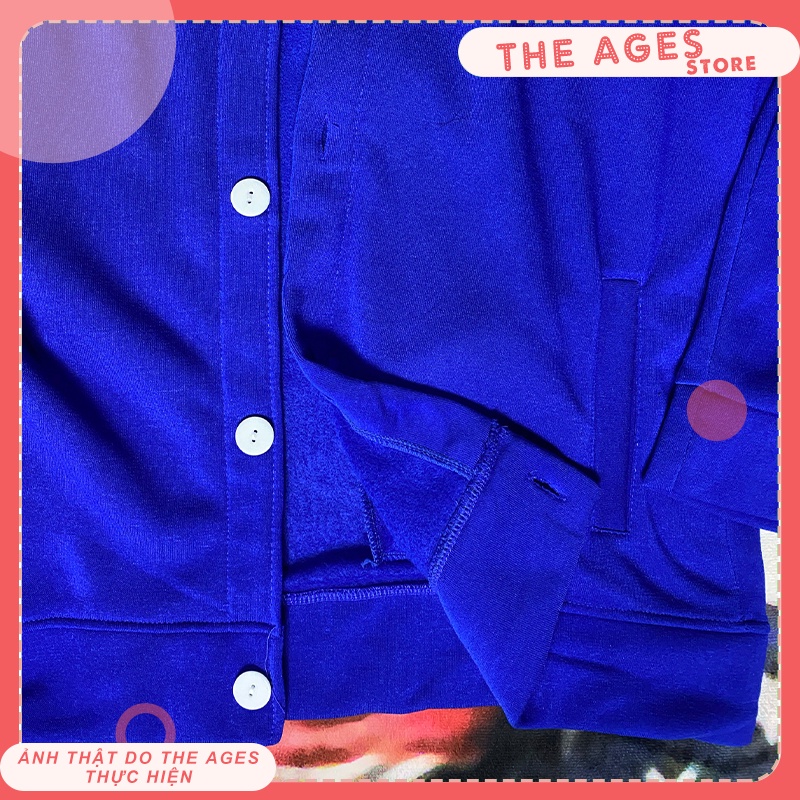 Áo khoác cardigan nữ form rộng Hoa Hướng Dương [THE AGES], áo khoác nỉ cardigan unisex ulzzang hàn quốc | BigBuy360 - bigbuy360.vn