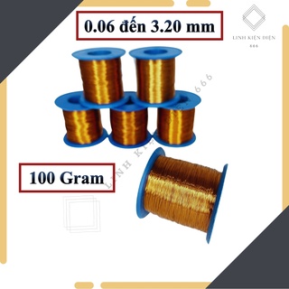 Dây Đồng Cách Điện (0.06 - 3.20 mm) 100 Gram Quấn Biến Áp Quấn Motor