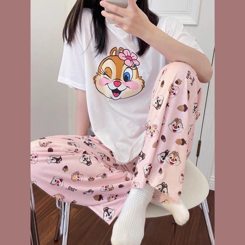 Set Bộ Thun Dài Sóc Con Kèm Ảnh Thật