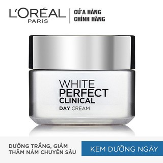Kem Dưỡng Da Trắng Mịn Và Giảm Thâm Nám Ban Ngày L'Oreal Paris White Perfect Clinical SPF19/PA+++ 50ml _ 8992304024467