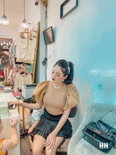 Áo thun gân phối cánh tiên