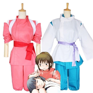 Bộ trang phục/ Tóc giả hóa trang nhân vật hoạt hình Spirited Away Nigiha Yami Kohakunuoshi Chihiro Ogino