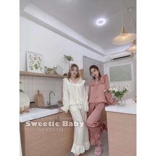Pijama lụa tay dài