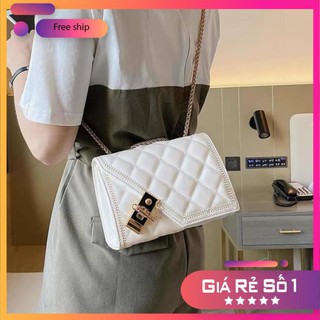 TÚI XÁCH NỮ  Túi xách nữ - Thêu chéo sành điệu- size 22cm - đựng nhiều đồ