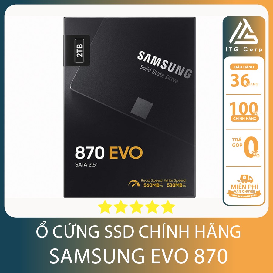 Ổ Cứng SSD Samsung 870 EVO 250GB/500GB SATA III 6Gb/s 2.5 inch