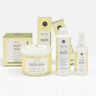 Bộ dầu gội đầu + Xịt tóc Tinh Dầu Bưởi và Ủ xã tóc Bưởi Dừa Nga Hoàng