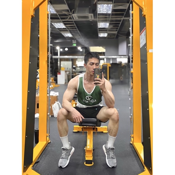 Áo ba lỗ Adonis thun gân dầy dặn cao cấp form ôm và áo ba lỗ lạnh phô dáng khoe trọn xô vai lưng