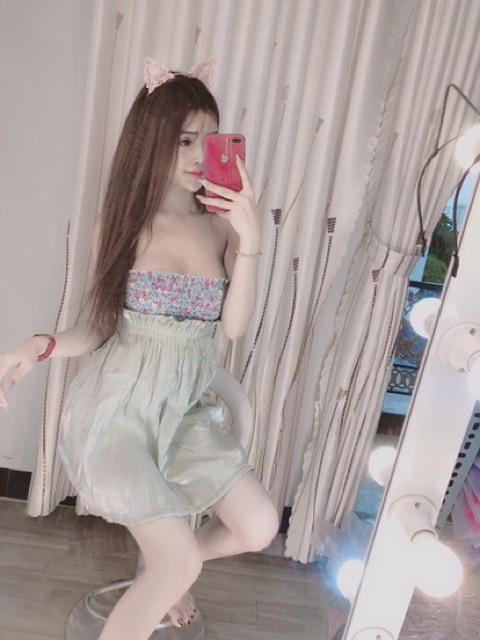 Set Áo Hoa Chân Váy Tơ Sóng Cao Cấp Kèm Video,Hình Chụp Thật Sp | BigBuy360 - bigbuy360.vn