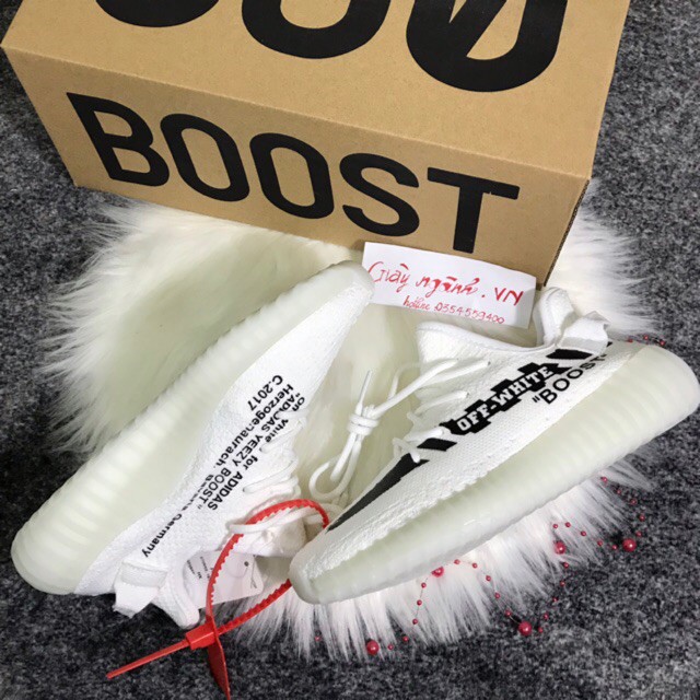GIÀY 350 V2 OFF WHITE TRẮNG CHỮ ĐEN | BigBuy360 - bigbuy360.vn