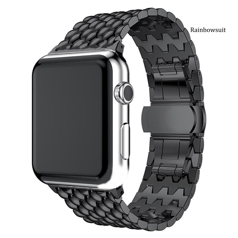 Dây Đồng Hồ Thay Thế Bằng Thép Không Gỉ 38 / 42mm Cho Apple Iwatch