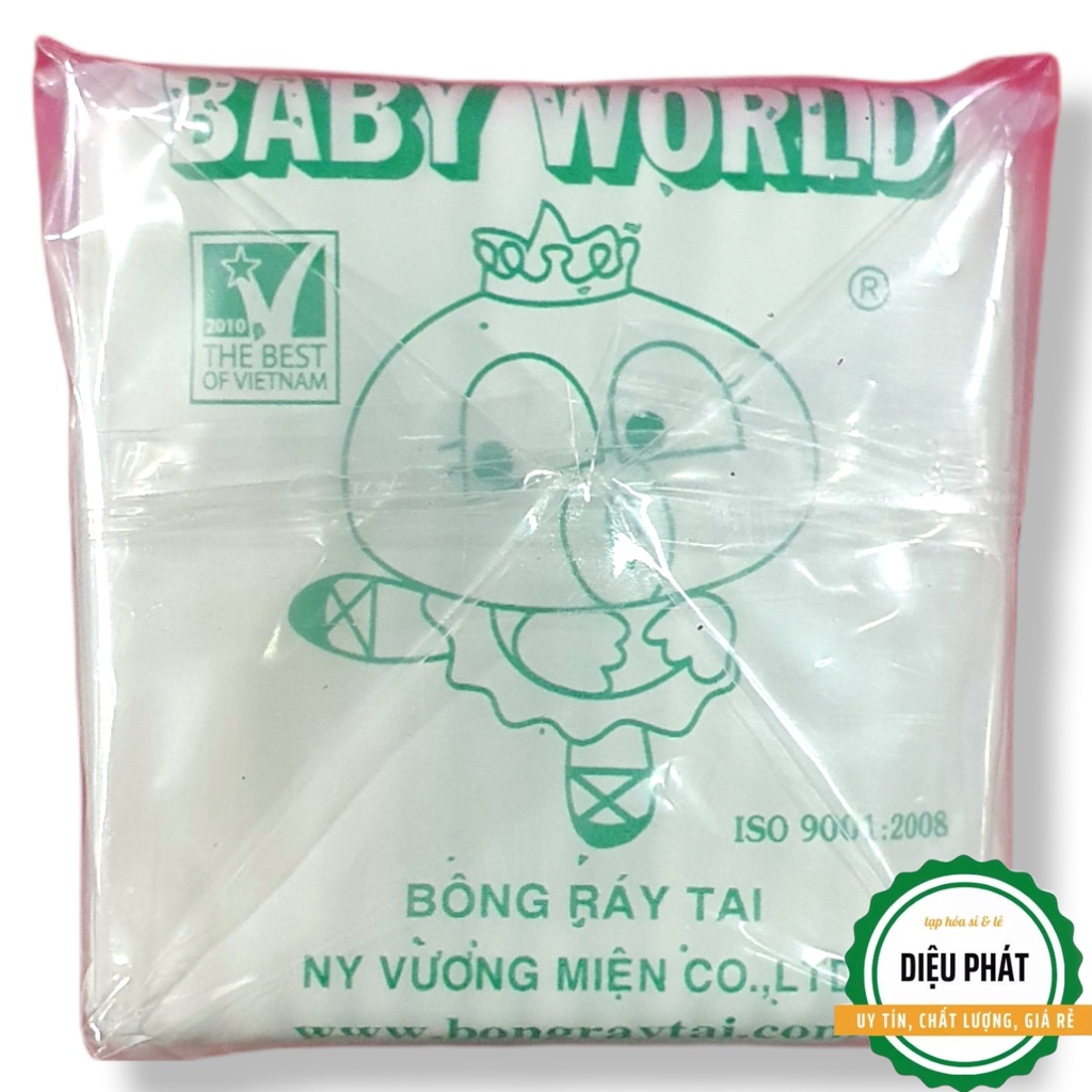⚡️  Tăm Bông, Bông Ráy Tai Baby World Người Lớn Que Nhựa Túi Zipper