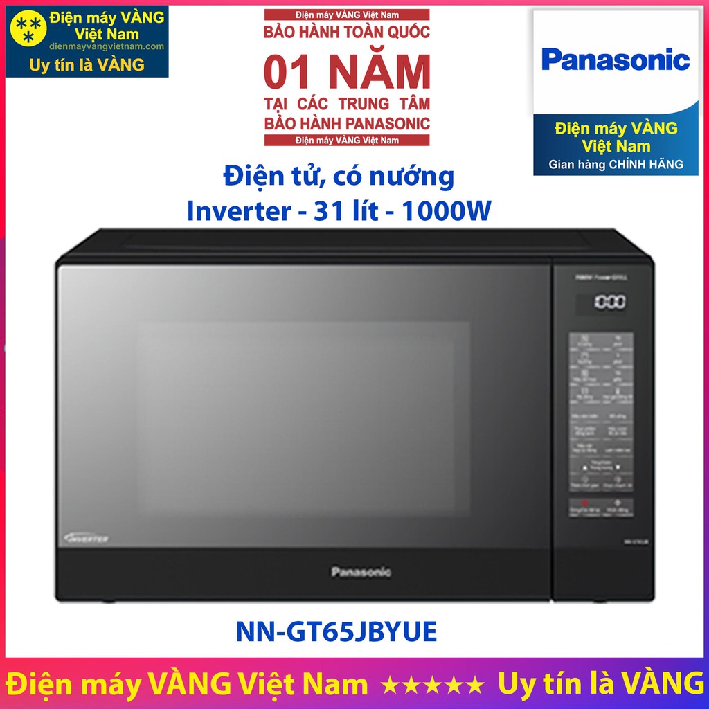 Lò vi sóng Panasonic NN-GF574MYUE NN-ST65JBYUE NN-GT65JBYUE NN-CT655MYUE - Hàng chính hãng (Bảo hành 1 năm toàn quốc)