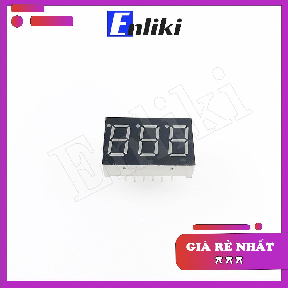 Led 7 thanh 0.36inch 3 Số màu đỏ (anot Chung)