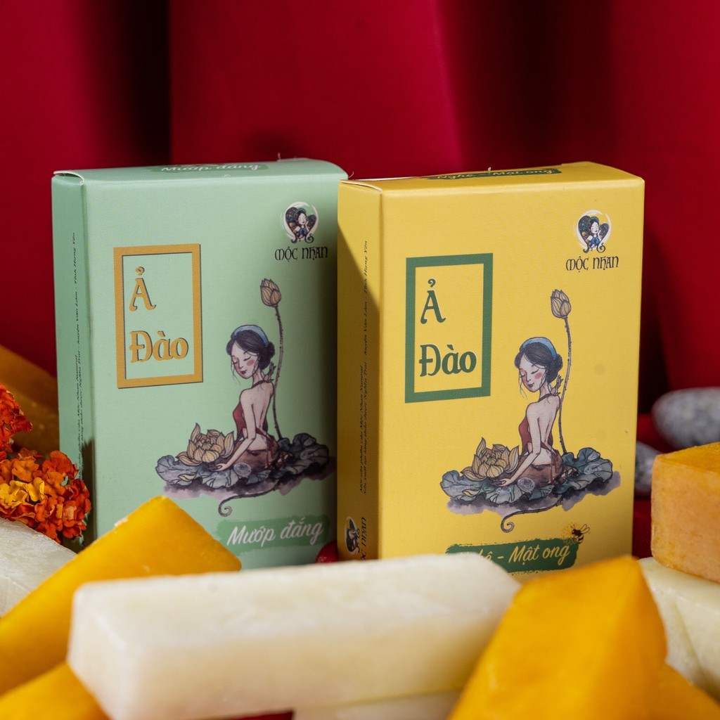 [FREESHIP][Giảm giá tháng 4] Xà Bông Nghệ mật ong - Mướp Đắng Soap Ả Đào Mộc Nhan 100% Thảo Dược Thiên Nhiên