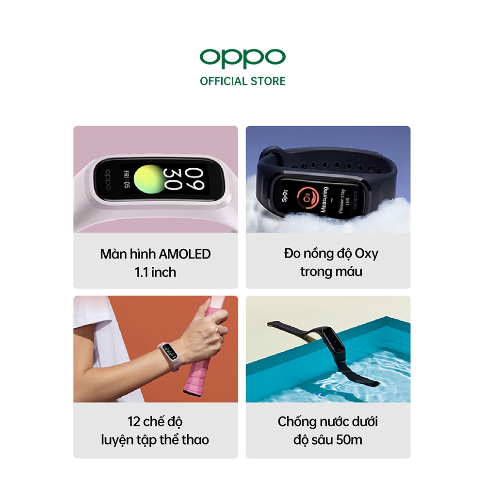 Combo Sản Phẩm OPPO (OPPO Band + OPPO Enco Buds) - Hàng Chính Hãng