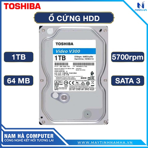 Ổ cứng HDD chuyên dụng cho camera 1TB ToshibaAV