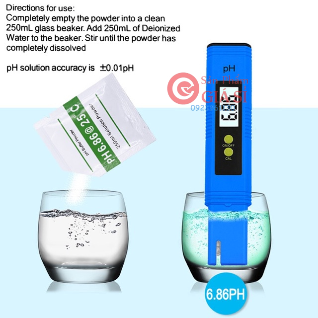 Bột hiệu chỉnh bút test PH ❤️freeship❤️