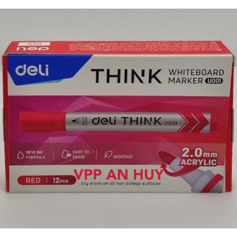 Hộp 12 cây bút lông bảng Deli U001