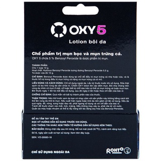 OXY 5 / OXY 10  Bôi Mụn