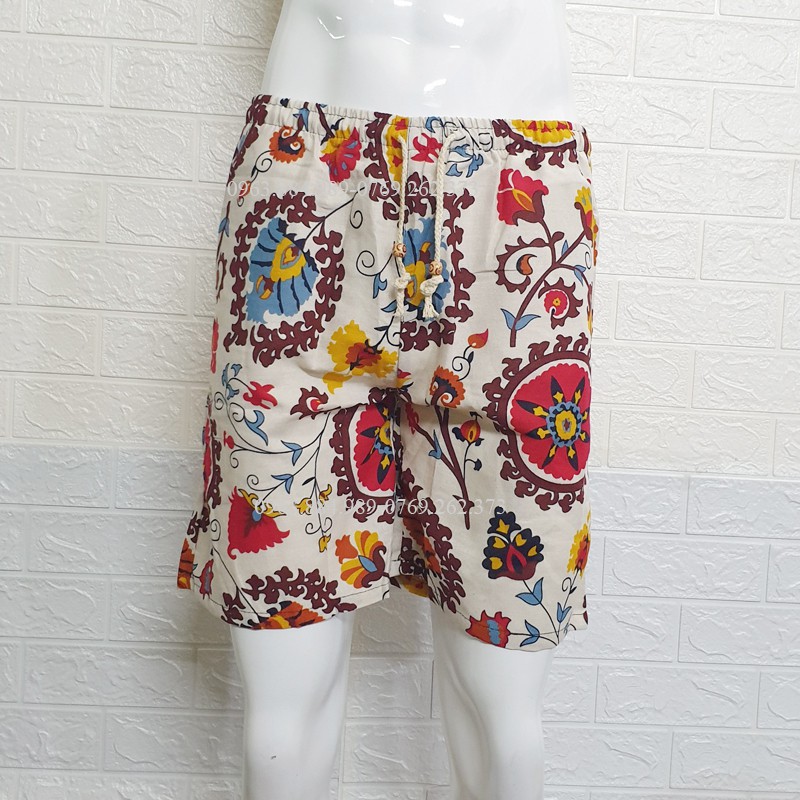 Quần đùi dáng lửng Đ.07 chất thoáng mát in hình hoa lá, trẻ trung năng động-ảnh, video shop làm | BigBuy360 - bigbuy360.vn