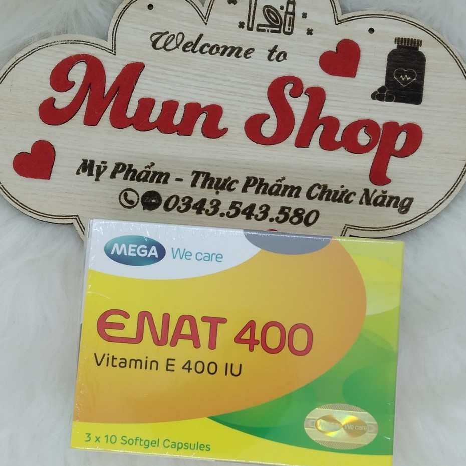 Viên uống ENAT 400 bổ sung tình trạng thiếu Vitamin E
