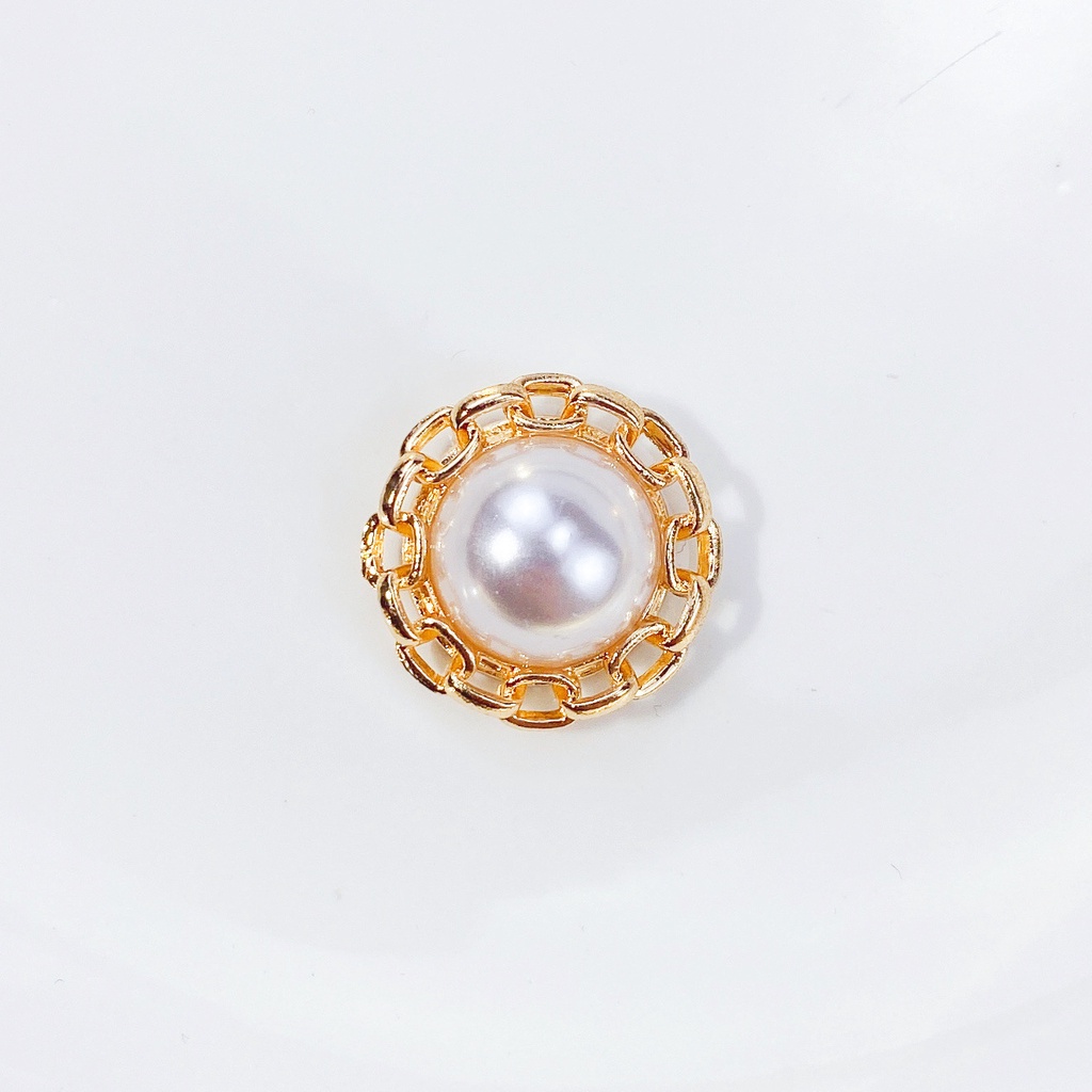 Ghim Cài Áo Từ Tính Đính Ngọc Trai Giả Thời Trang