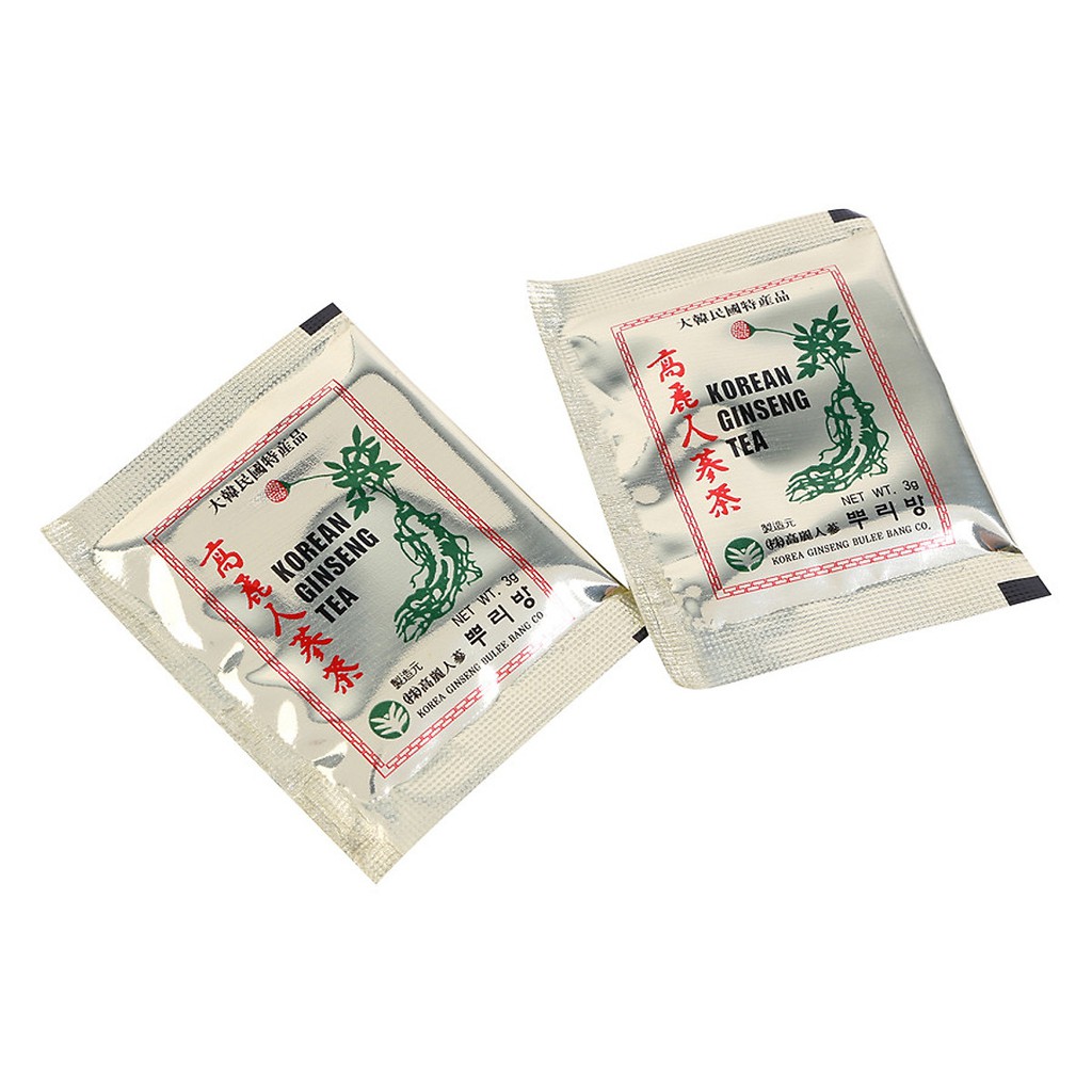 Combo 5 gói trà hồng sâm Hàn Quốc tách hộp dùng thử gói 3g Ginseng Tea