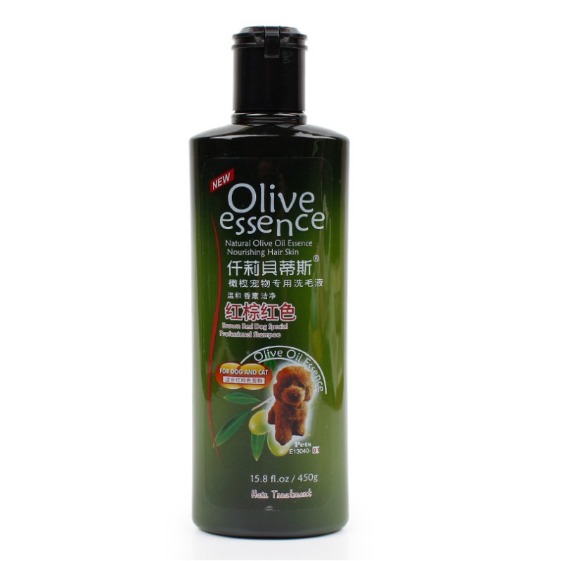 Sữa Tắm Chó Mèo Olive Siêu Mềm Mượt Trị Ve 450ml