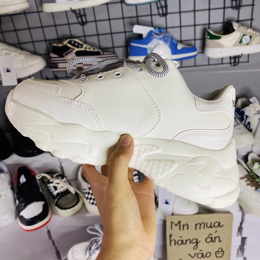 Giày 𝐌𝐋𝐁 NY nam nữ độn đế 5cm chữ Vàng - Alitastore