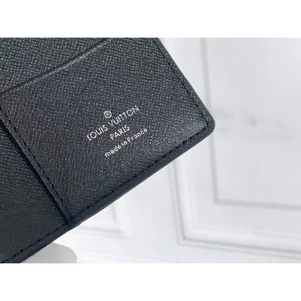 Sẵn sàng giao hàng 100% nguyên bản chính hãng Louis Vuitton LV ví da đựng thẻ mới có hộp M63144