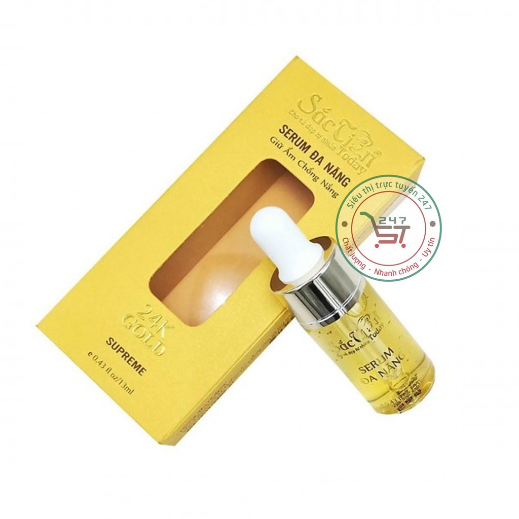 Serum đa năng Giữ ẩm Chống nắng Sắc Tiên Today 24K GOLD 13ml (Vàng) giá rẻ