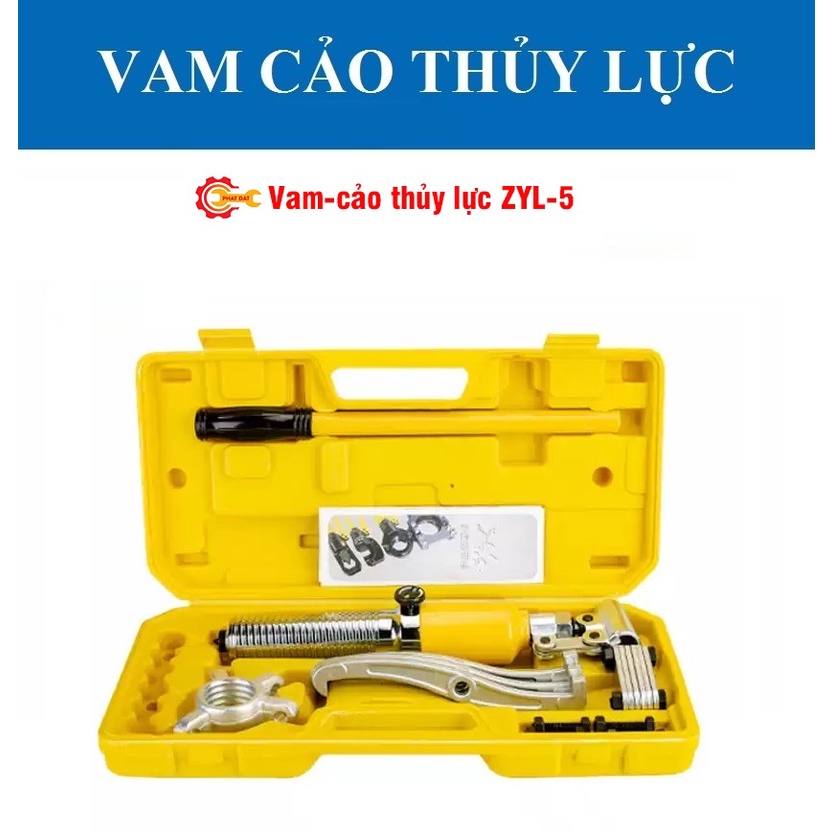 Vam Cảo Vòng Bi Thủy Lực 5 Tấn ZYL5 - Tự Định Tâm, Tích Hợp Sẵn Bơm Tay - Hàng Nội Địa Cao Cấp - Bảo Hành 6 Tháng