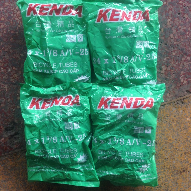 Săm ( ruột ) xe đạp kenda cao cấp (24x1.3/8)( 37-540)(600) van av ( van xe máy )